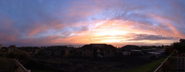 This was so beautiful I had to share. I just took this photo from our lanai.