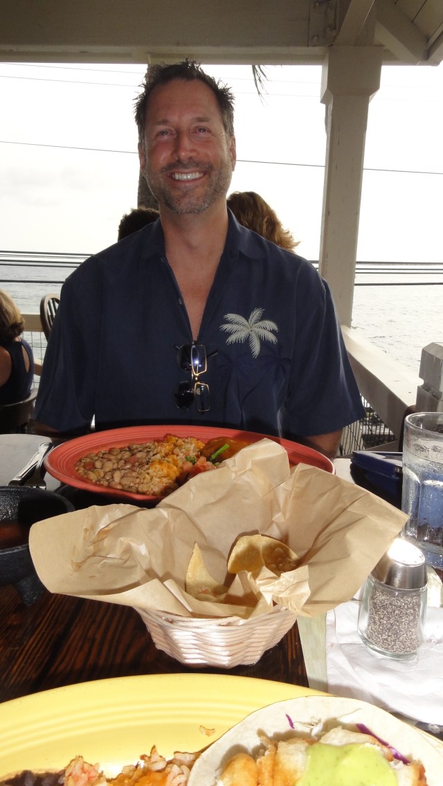 Jim enjoys Rosa's Cantina