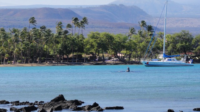 Paddle with the current.