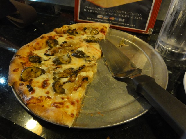 Roasted Eqqplant Pizza